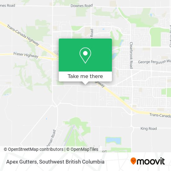 Apex Gutters map