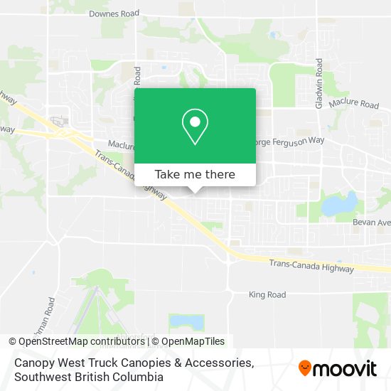 Canopy West Truck Canopies & Accessories map