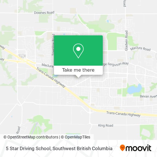 5 Star Driving School map