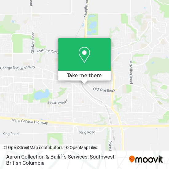 Aaron Collection & Bailiffs Services map