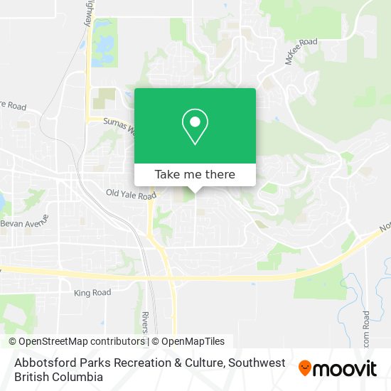 Abbotsford Parks Recreation & Culture map