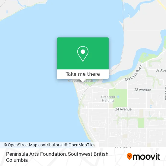 Peninsula Arts Foundation map