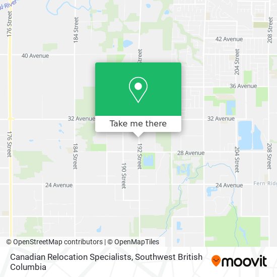 Canadian Relocation Specialists map