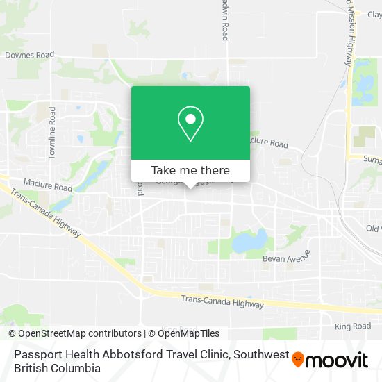 Passport Health Abbotsford Travel Clinic map