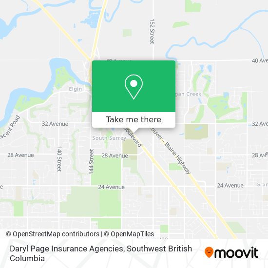 Daryl Page Insurance Agencies map