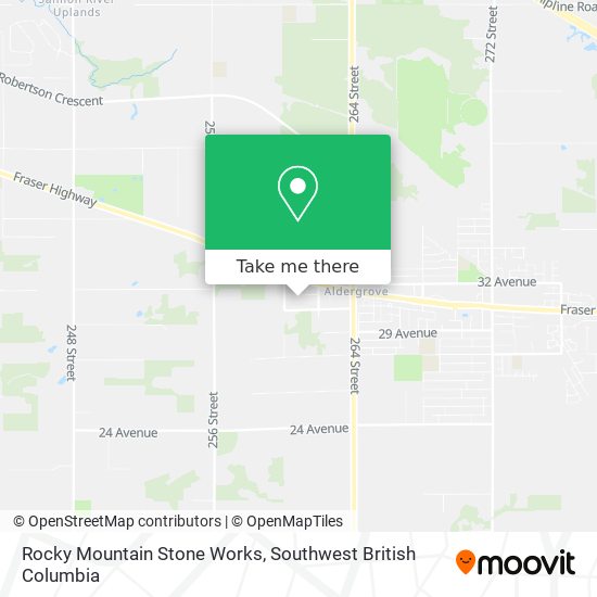 Rocky Mountain Stone Works map