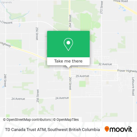 TD Canada Trust ATM map