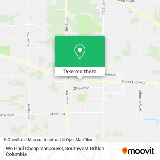 We Haul Cheap Vancouver map