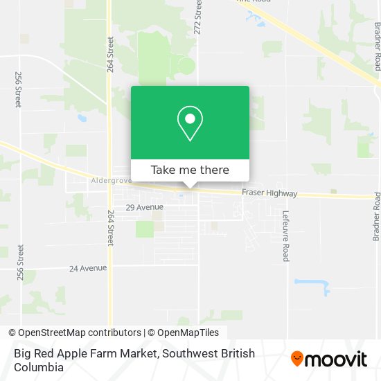 Big Red Apple Farm Market map