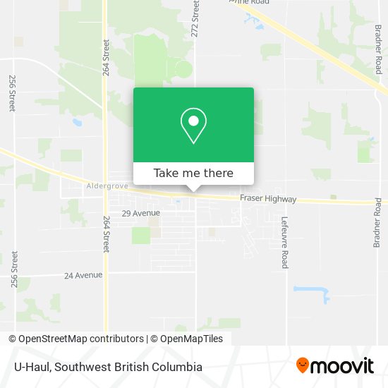 U-Haul map