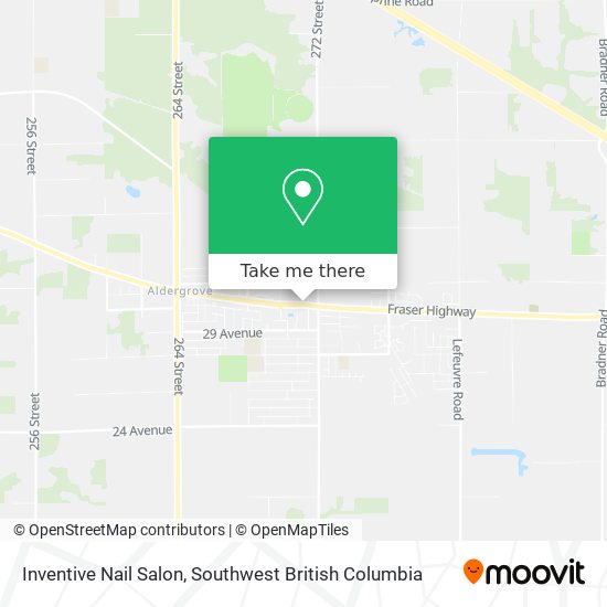 Inventive Nail Salon map