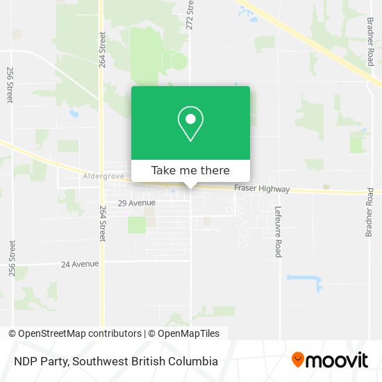 NDP Party map