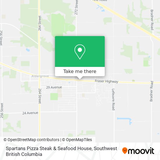 Spartans Pizza Steak & Seafood House map