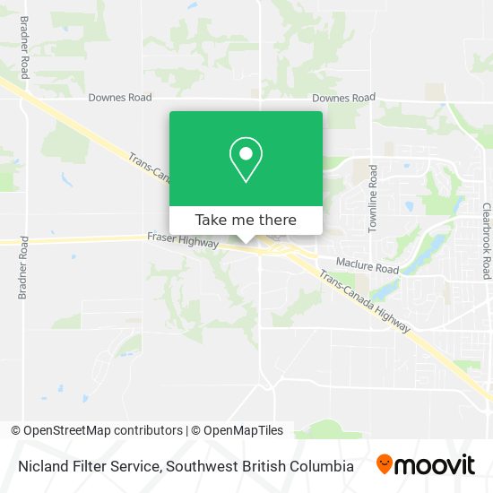 Nicland Filter Service map