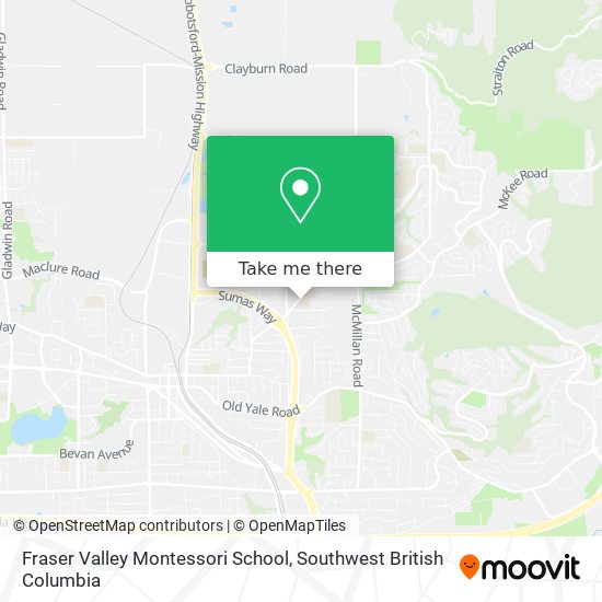 Fraser Valley Montessori School map