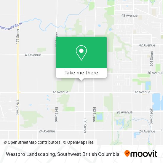 Westpro Landscaping map