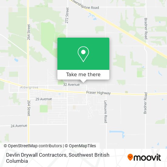 Devlin Drywall Contractors map