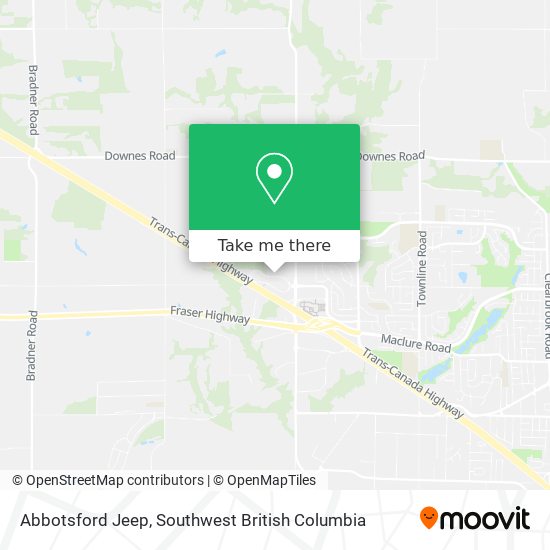 Abbotsford Jeep map