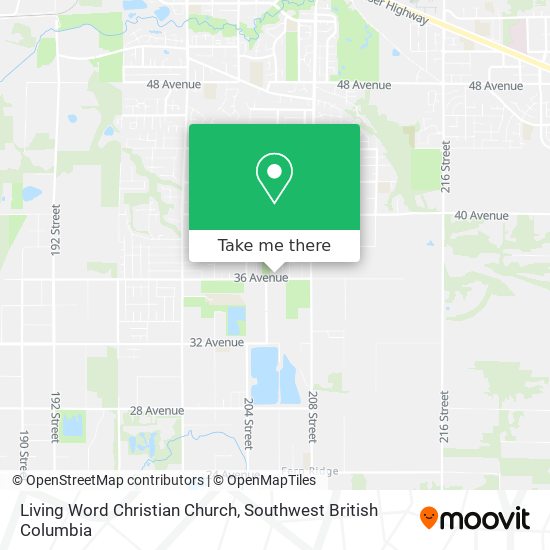 Living Word Christian Church map