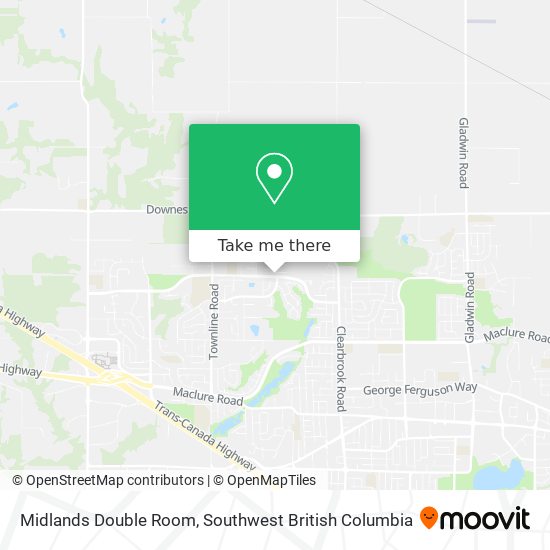 Midlands Double Room map