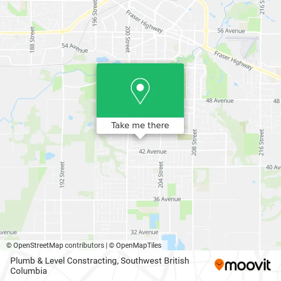Plumb & Level Constracting map