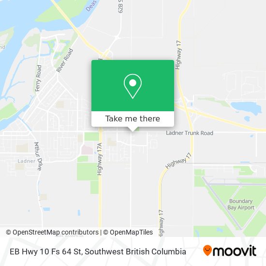 EB Hwy 10 Fs 64 St map