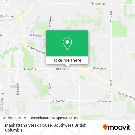 Manhattan's Steak House plan