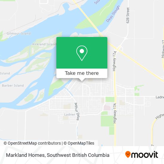 Markland Homes map