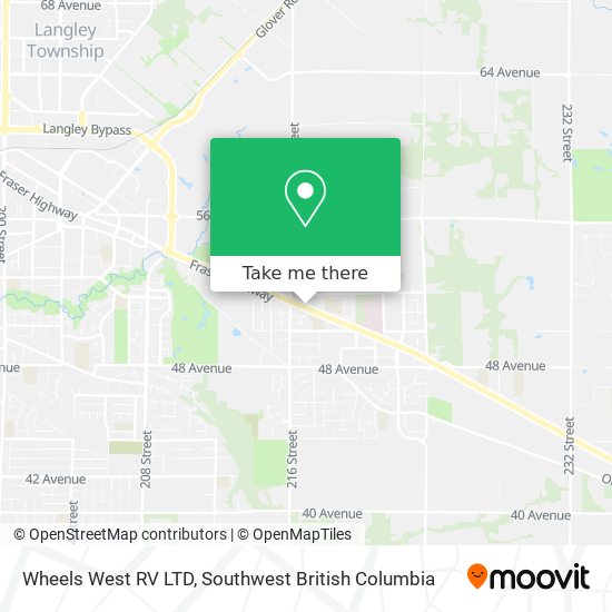 Wheels West RV LTD map