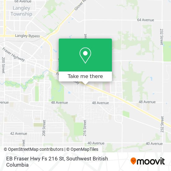 EB Fraser Hwy Fs 216 St map