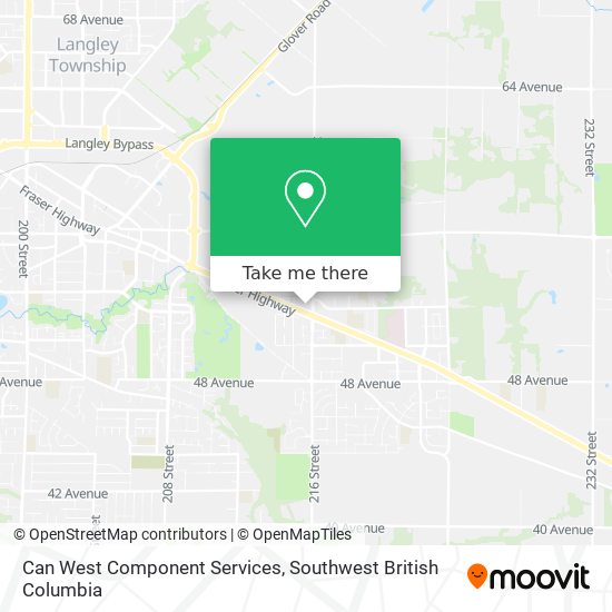 Can West Component Services map