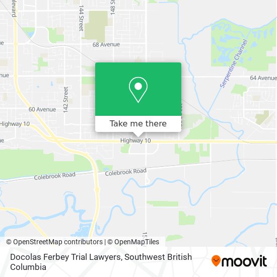 Docolas Ferbey Trial Lawyers map