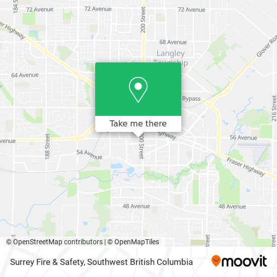 Surrey Fire & Safety map