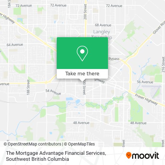 The Mortgage Advantage Financial Services map