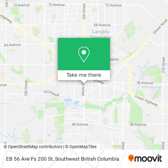 EB 56 Ave Fs 200 St map