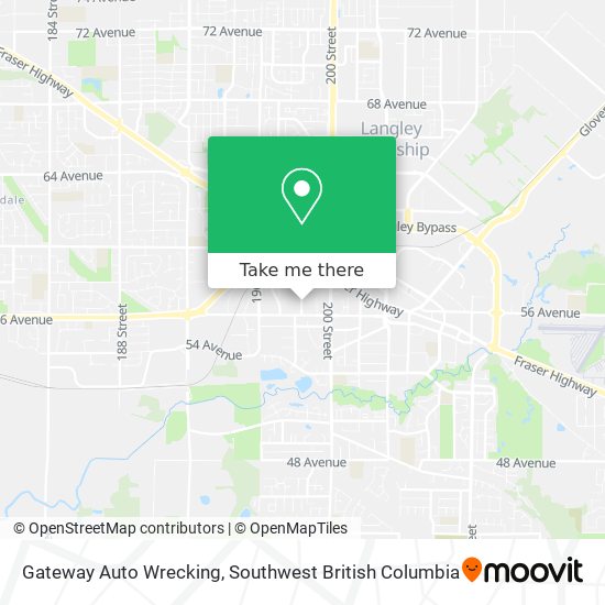 Gateway Auto Wrecking map