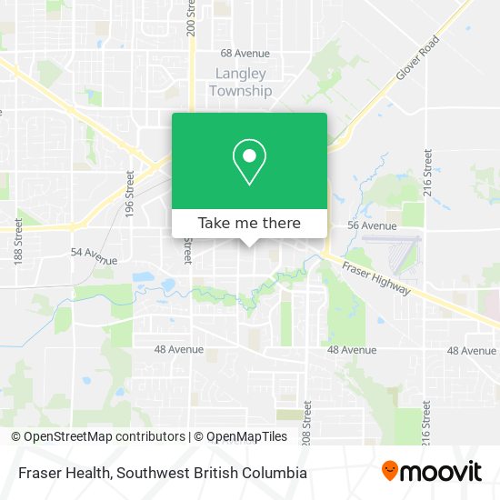 Fraser Health map