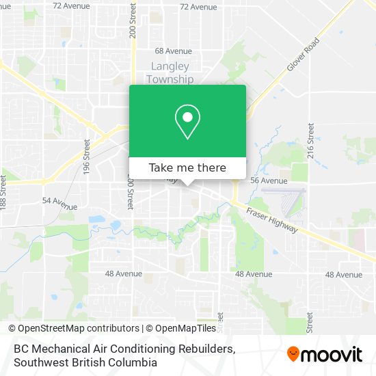 BC Mechanical Air Conditioning Rebuilders map