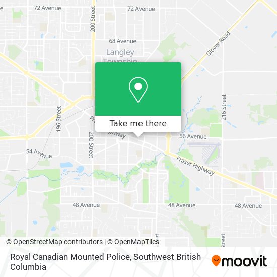 Royal Canadian Mounted Police map