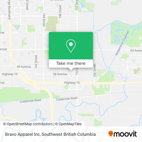 Bravo Apparel Inc map