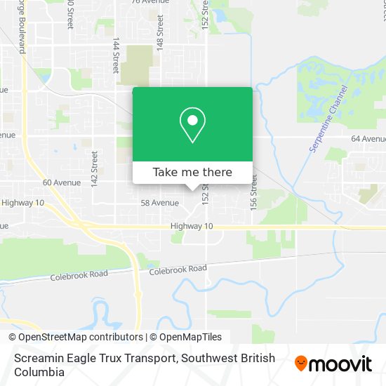 Screamin Eagle Trux Transport map