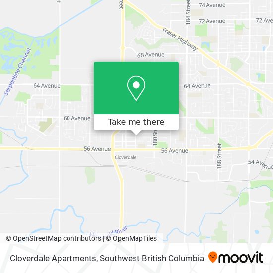 Cloverdale Apartments map