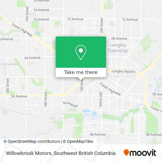 Willowbrook Motors map