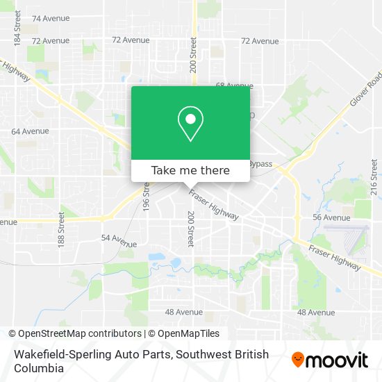 Wakefield-Sperling Auto Parts map