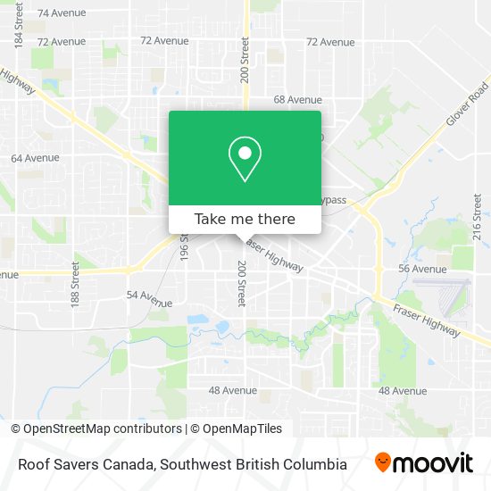 Roof Savers Canada map