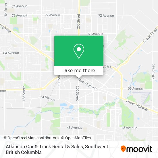 Atkinson Car & Truck Rental & Sales map