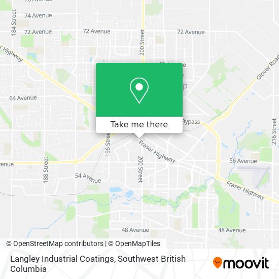 Langley Industrial Coatings map