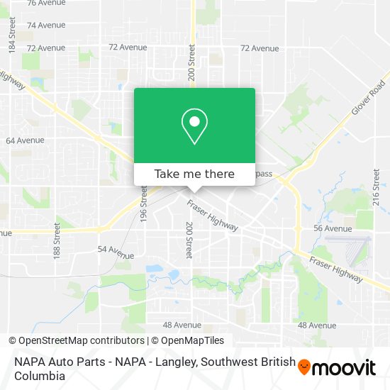 NAPA Auto Parts - NAPA - Langley plan