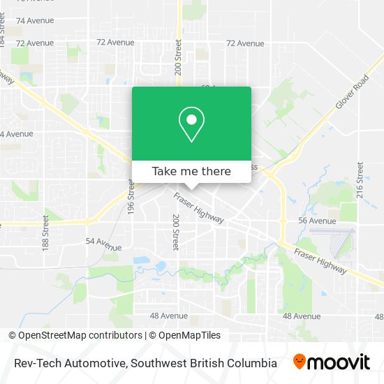 Rev-Tech Automotive map