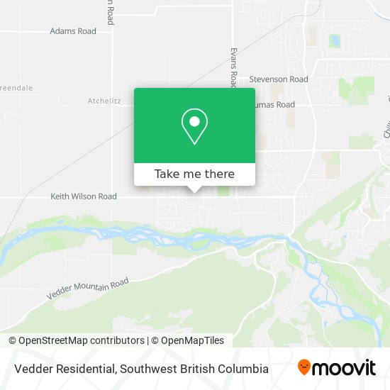 Vedder Residential map